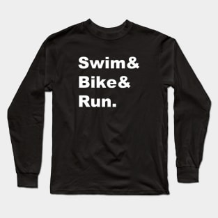 Triathlon Life (White) Long Sleeve T-Shirt